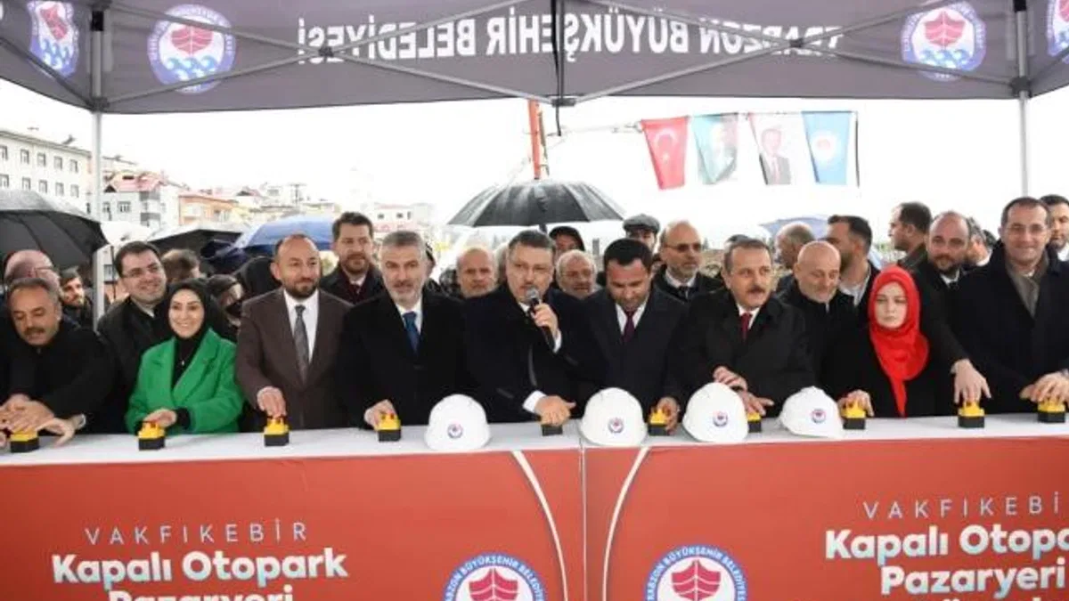 Trabzon Vakfıkebir’e modern pazaryeri ve otopark