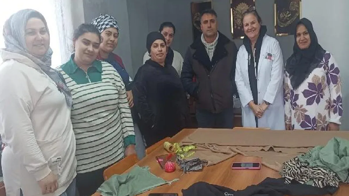 Kadınlara ve gençlere iş kapısı: Dikiş kursu açıldı!