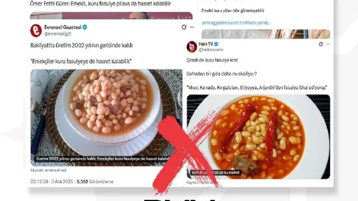 “Kuru fasulye krizi” iddialarına yalanlama
