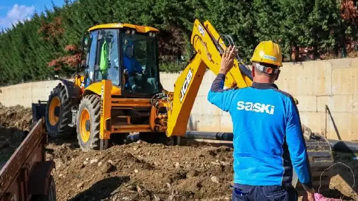 Sakarya Geyve'de su kesintilerini önleyecek alternatif hat devrede