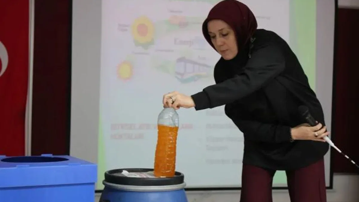 Ankara Keçiören'de öğrencilere çevre bilinci eğitimi