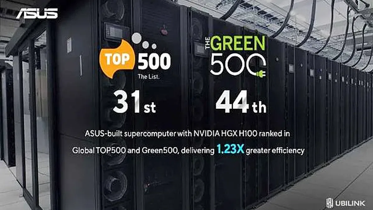 ASUS'un Süper Bilgisayarı Küresel TOP500 ve Green500 Listelerine Girdi