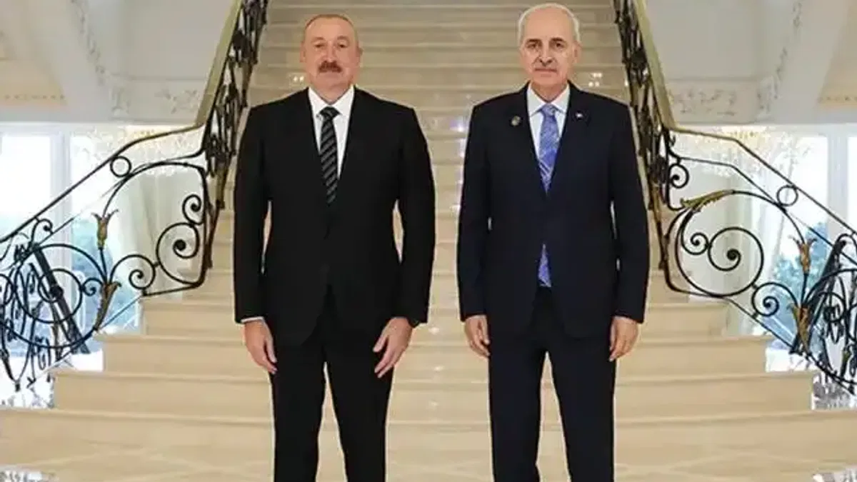 Azerbaycan Cumhurbaşkanı Aliyev, Kurtulmuş'u kabul etti