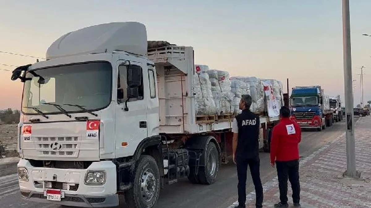 Türkiye'nin Gazze'ye insani seferberliği sürüyor... 101 bin 725 ton yardım ulaştırıldı