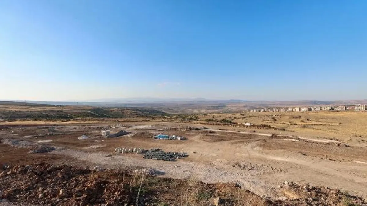 Gaziantep’te 130 bin metrekarelik çevre dostu millet bahçesi yükseliyor
