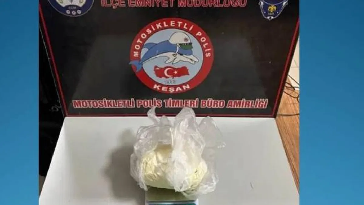 Keşan'da uyuşturucu operasyonu... Teyze ve yeğen yakalandı