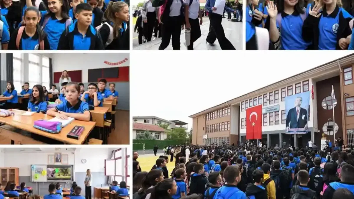 Yaz tatiline elveda, ilk okul gününe merhaba... Okullarda ders başı yapıldı