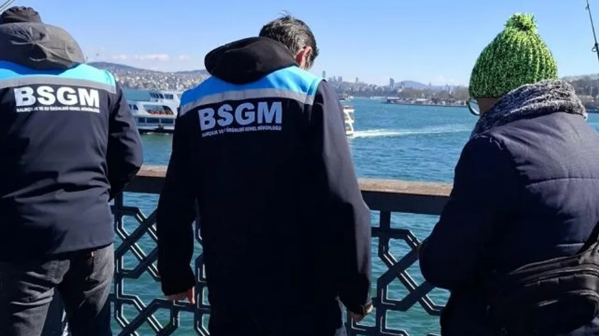 Galata ve Atatürk köprülerinde amatör balıkçılara denetim
