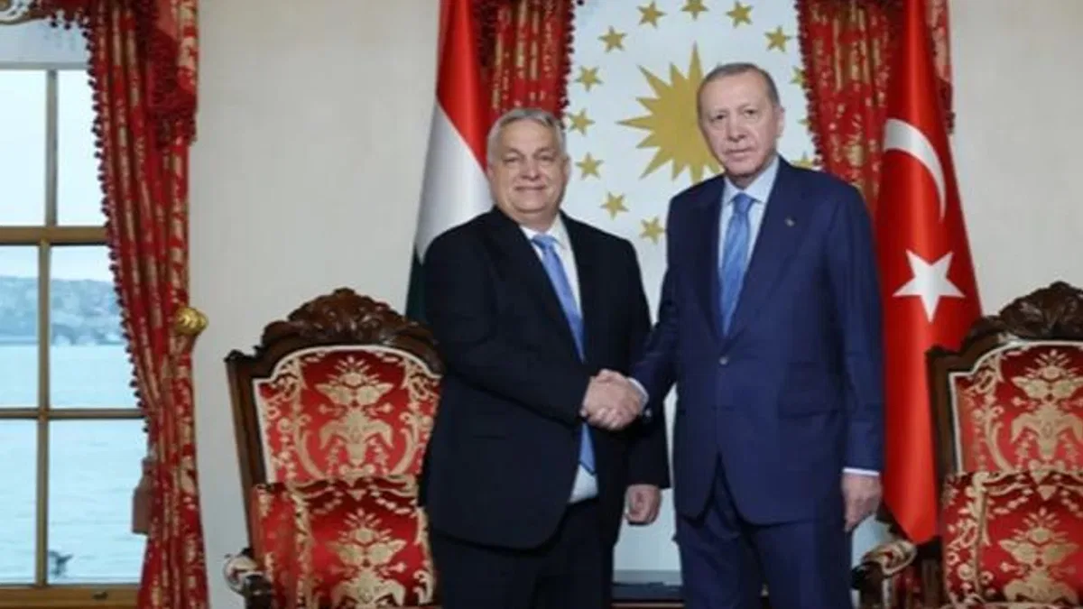 Macaristan Başbakanı Orban Dolmabahçe'de