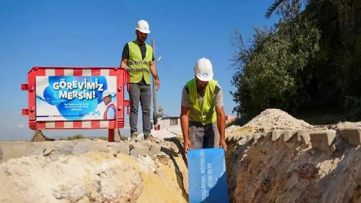 Mersin’de altyapı çalışmaları hız kesmeden sürüyor