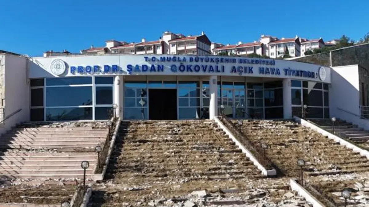 Muğla'da Şadan Gökovalı Açık Hava Tiyatrosu yenileniyor
