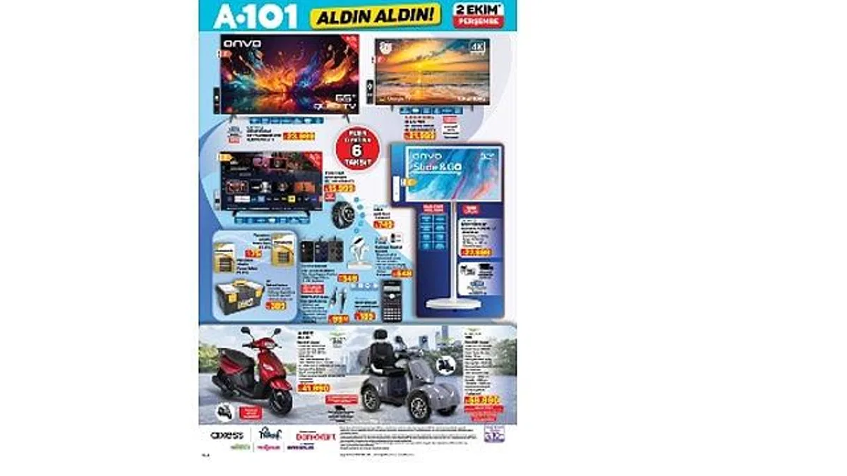2 Ekim'de A101'den Tiny House, Karavan ve Moped Fırsatları