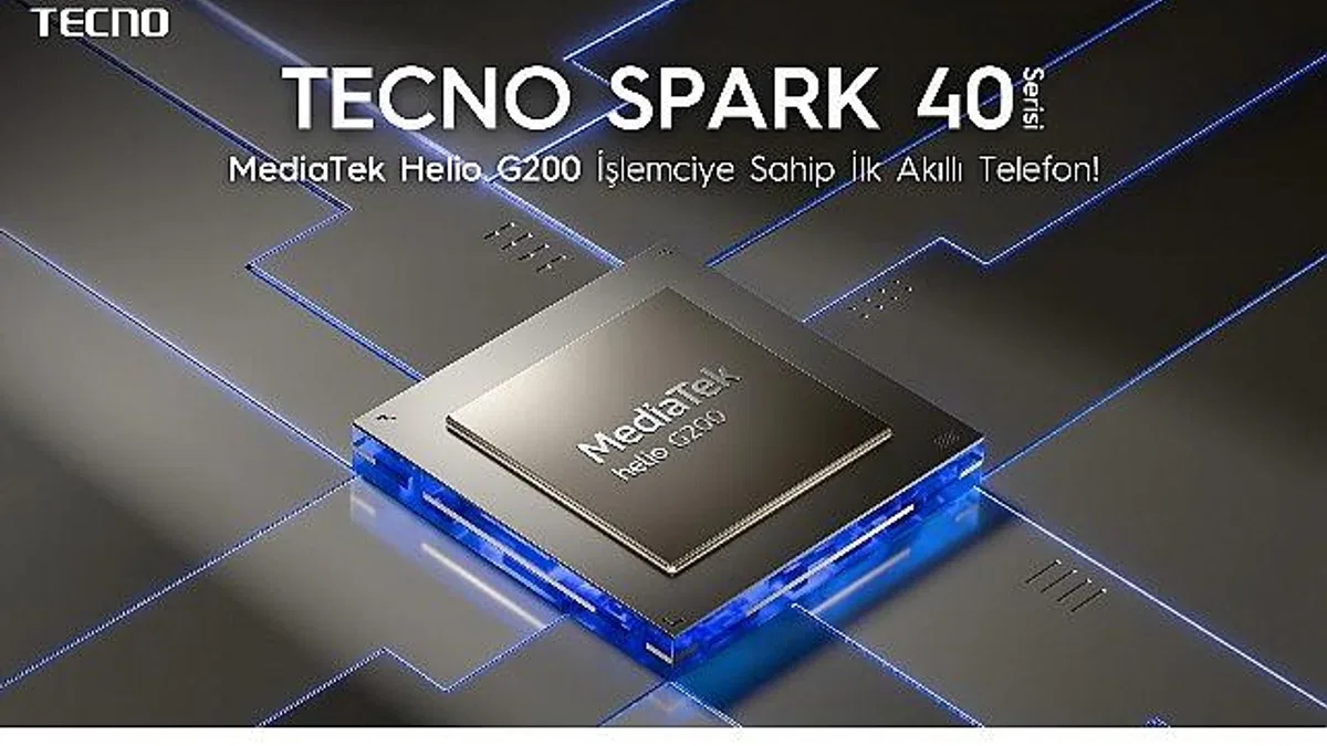 TECNO SPARK 40+, MediaTek Helio G200 İşlemciye sahip ilk akıllı telefon olacak!