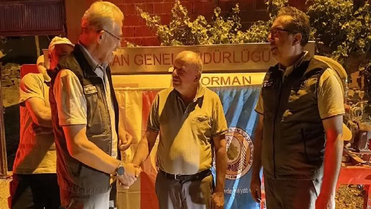 Orman Genel Müdürü Karacabey'den yangın kahramanına ziyaret
