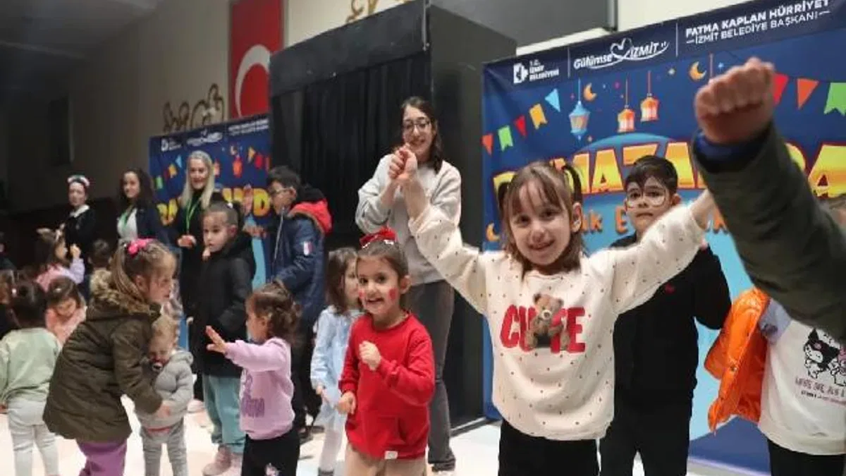 Ramazan etkinliğinde çocuklar doyasıya eğlendi!