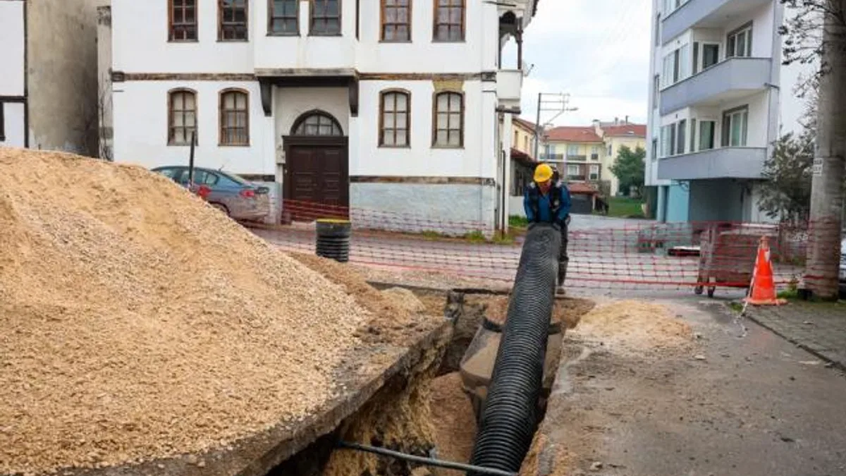 Sakarya'da yeni yağmur suyu hattı ile Elperek yağışlara karşı güvende