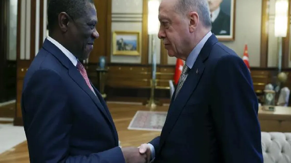 Erdoğan, Mashatile'yi Külliye'de kabul etti