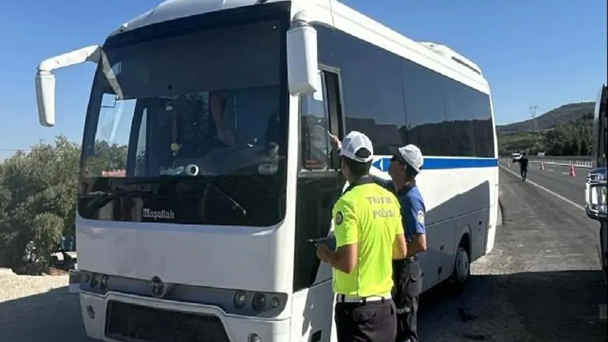 Manisa’da servis araçlarına sıkı denetim