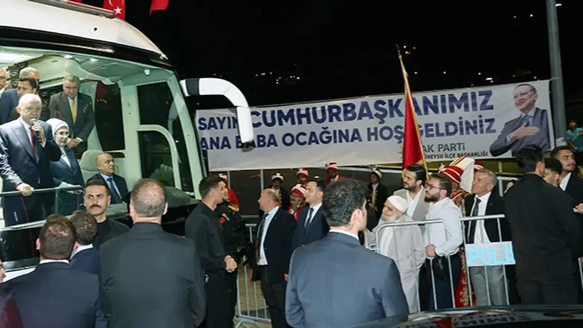 Cumhurbaşkanı Erdoğan baba ocağı Rize’de