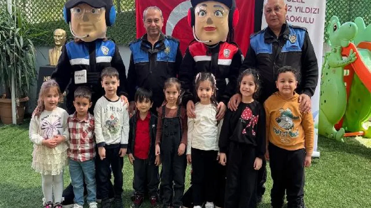 Osmaniye’de miniklere 'Poli' ile güvenlik eğitimi