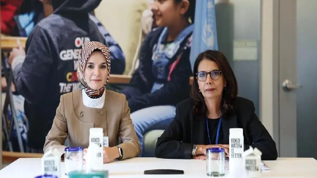 Bakan Göktaş, Najat Maalla M'jid ile buluştu