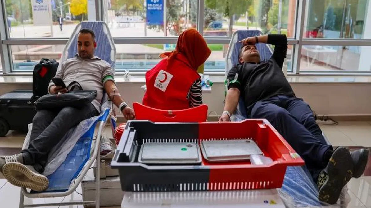 Konya Selçuklu'dan Kızılay'a kan bağışı