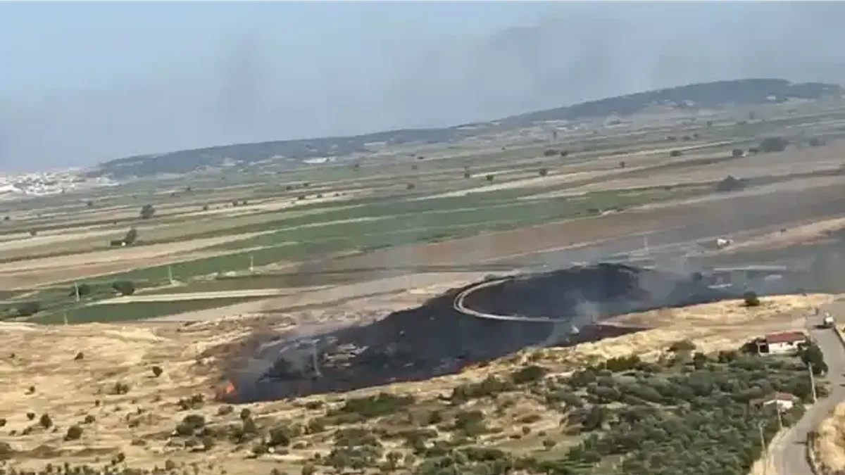 İzmir Foça’da makilik alandaki yangın kontrol altında