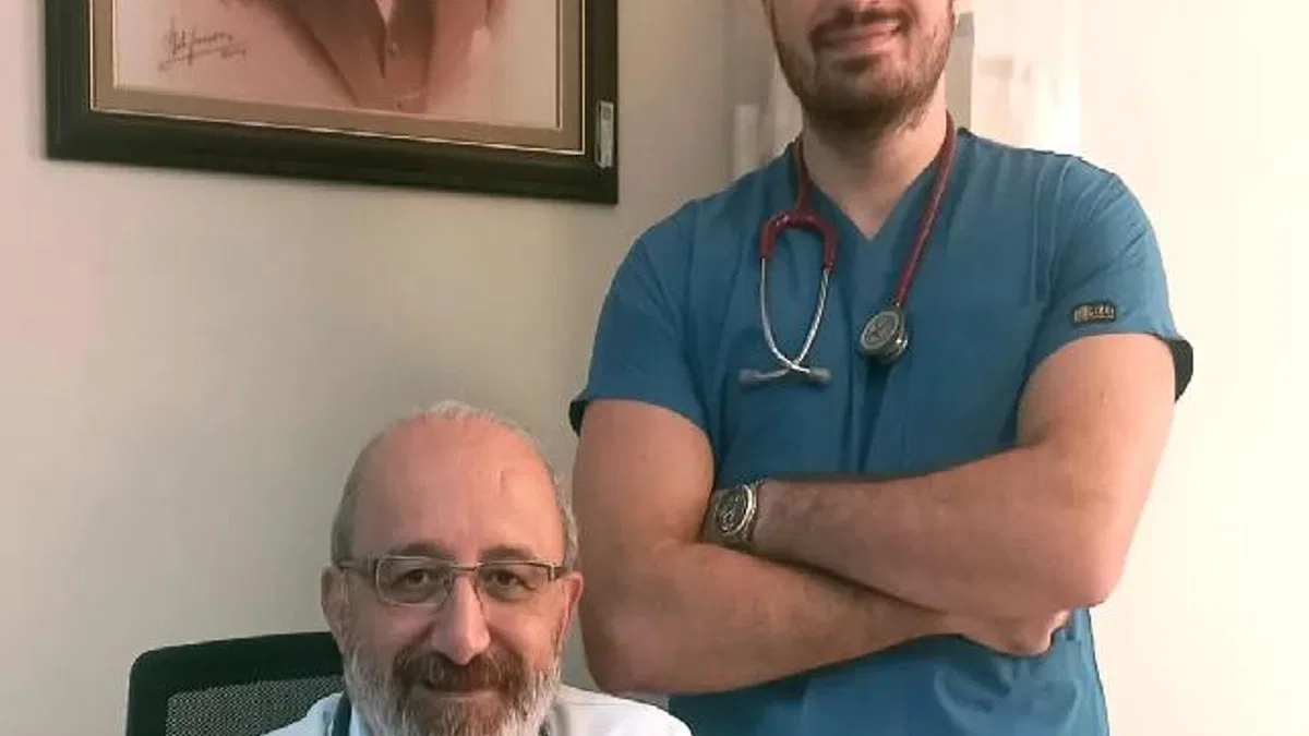 Bursa Mudanya'da baba-oğul aynı hastanede