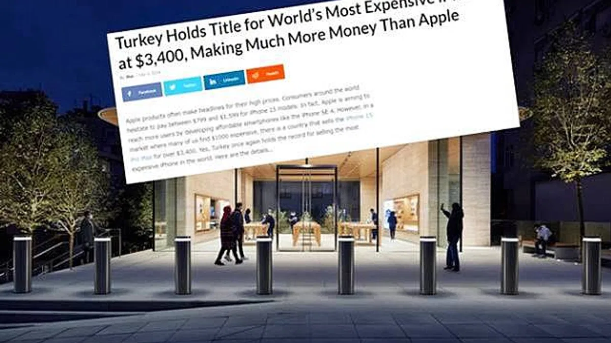 Türkiye'deki Apple fiyatları dünya gündemine oturdu