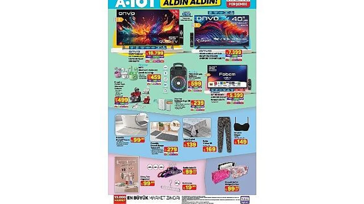 5 Haziran'da A101'de Motosikletten Ev Aletlerine Öne Çıkan Ürünler