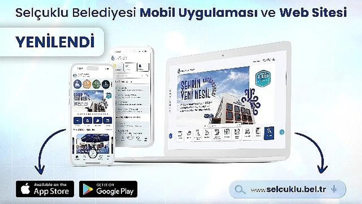 Selçuklu Belediyesi yenilenen web sitesi ve mobil uygulamasıyla vatandaşlara birçok yeniliği sunuyor