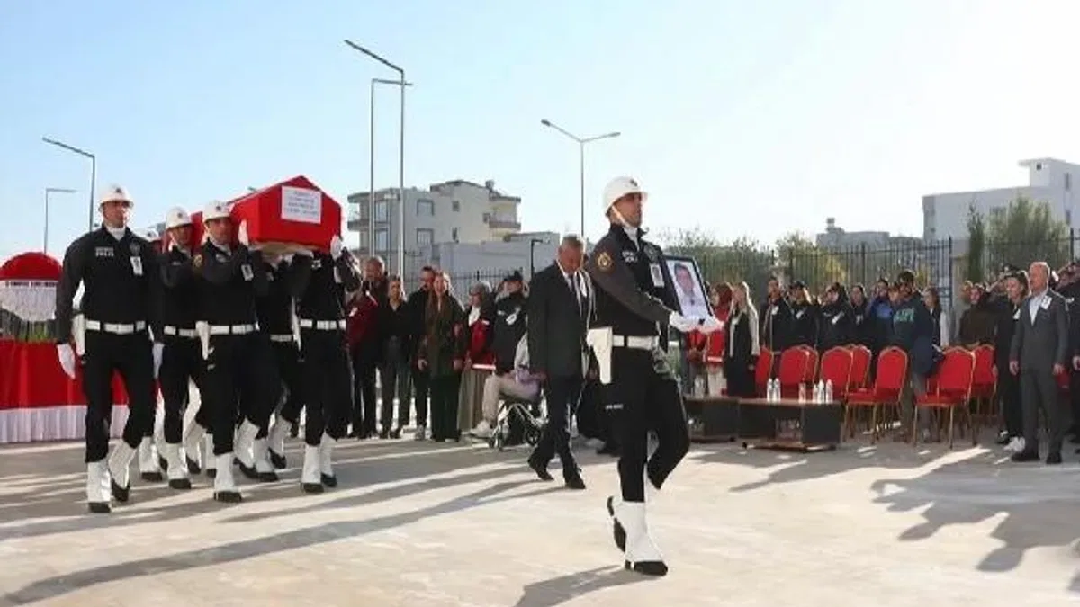 Polis memuru Askar için Adıyaman'da hüzünlü tören