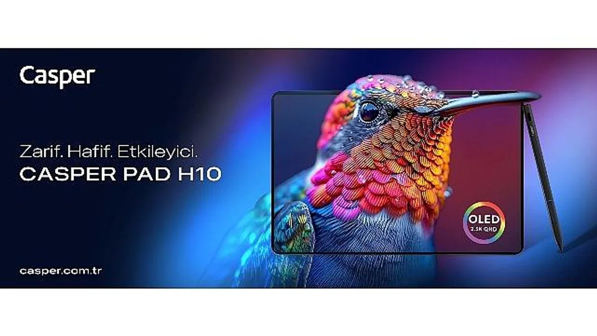 Casper'dan mobil üretkenlikte yeni dönem: OLED ekran ve ultra hafiflik – Casper PAD Tablet