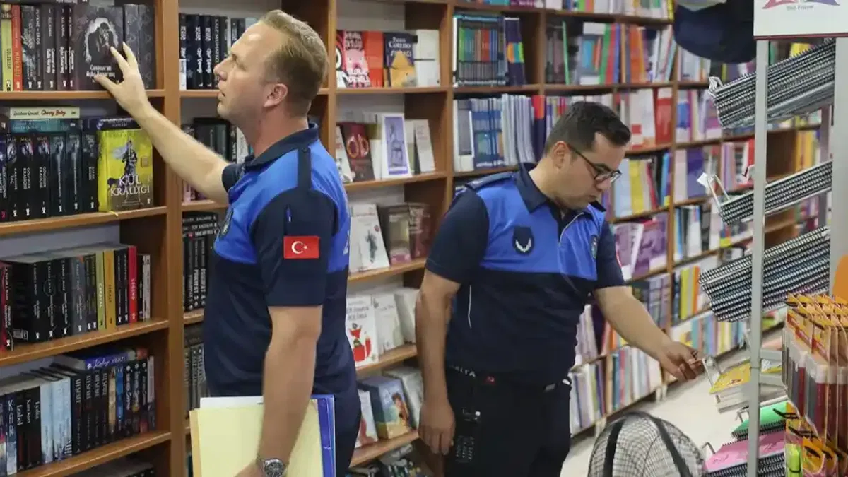 Sakarya Zabıtası okul öncesi kırtasiye denetiminde