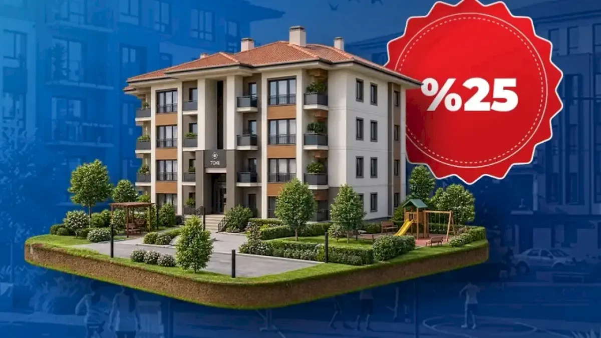 TOKİ'den konut ve iş yeri alıcılarına yüzde 25 indirim fırsatı