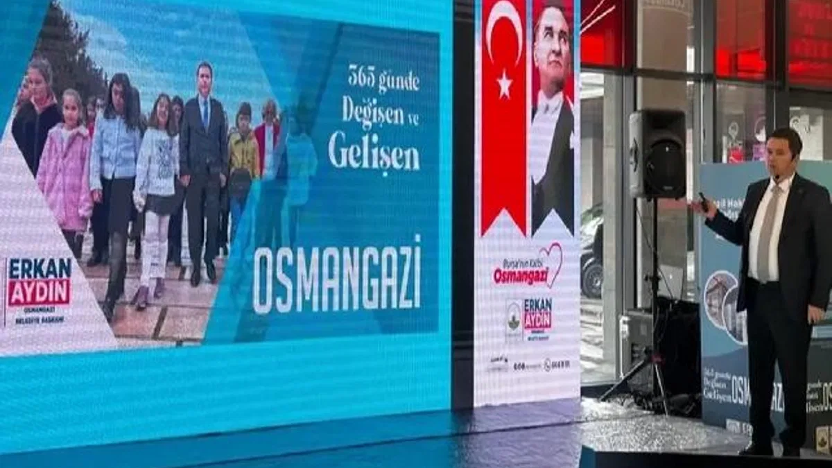 Osmangazi'nin 1 yıllık çalışmalarını Erkan Aydın paylaştı