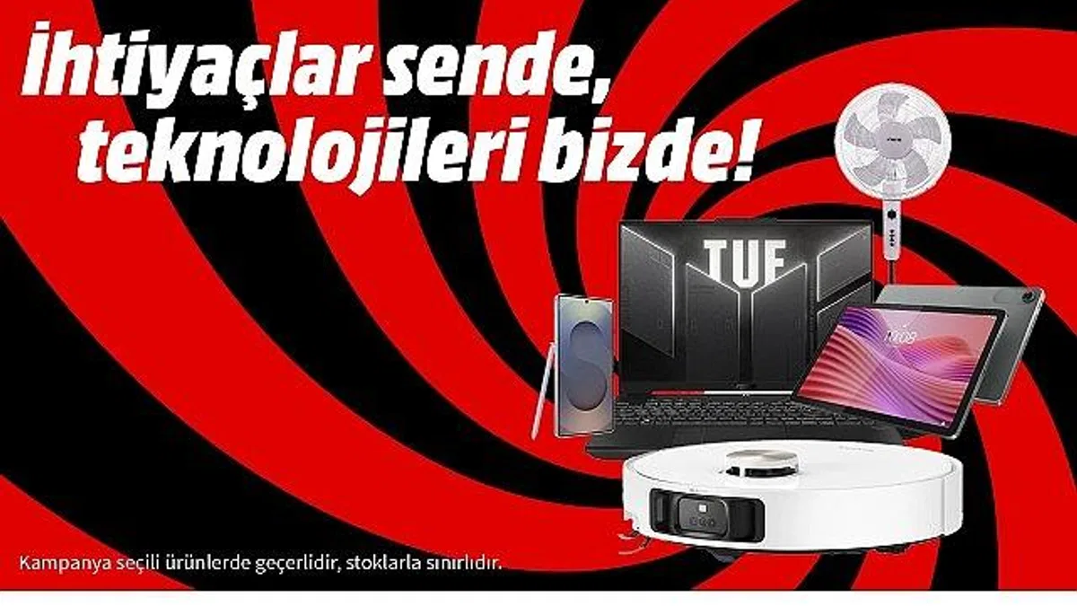 "İhtiyaçlar Sizde, Teknolojileri MediaMarkt'ta" Kampanyası ile teknoloji alışverişinin tam zamanı!