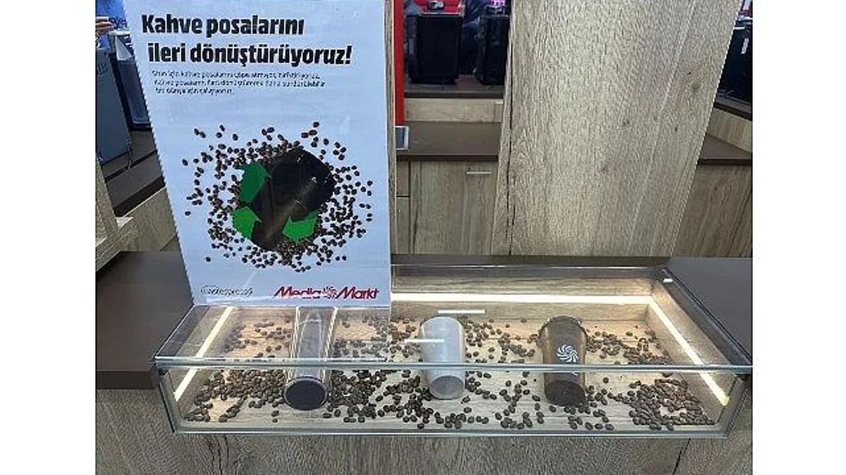 MediaMarkt Türkiye'nin kahve posaları ileri dönüşümle yeniden hayat buluyor