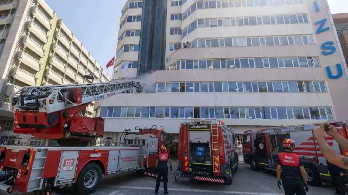 İZSU’daki tatbikat gerçeği aratmadı!