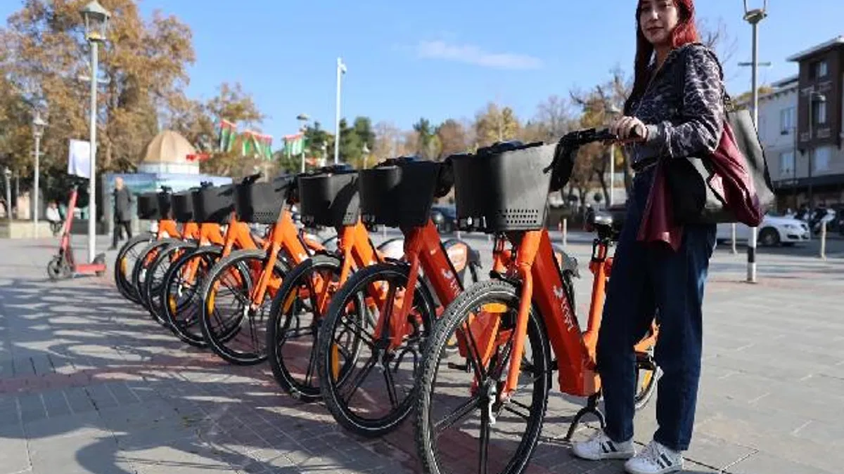 Konya'da paylaşımlı elektrikli bisiklet dönemi
