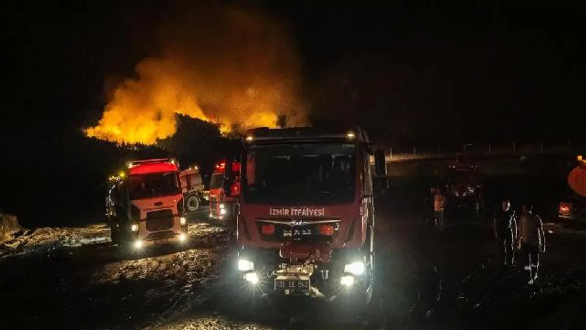 İzmir İtfaiyesi şimdi de Denizli için ter döküyor
