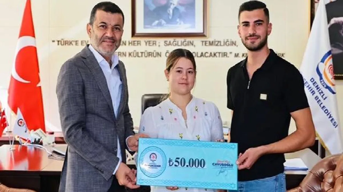Denizli’de kırsalda evlenen gençlere destek başladı!