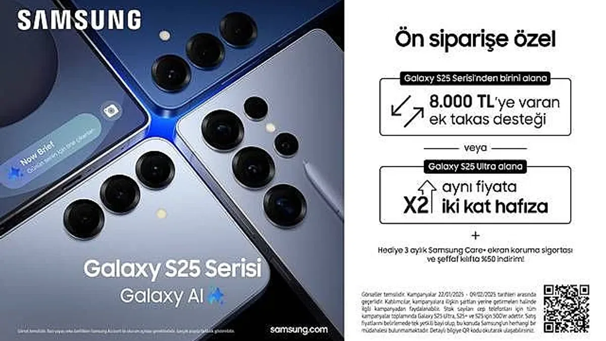 Samsung'dan yeni Galaxy S25 Serisi'ne özel, avantajlı kampanya!