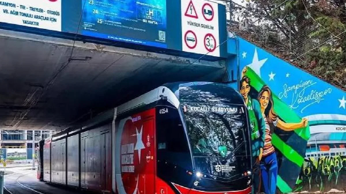 Kartepe demir ağlarla örülüyor... Kartepe tramvayı için ilk kepçe vuruldu