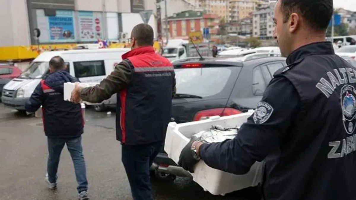 İstanbul Maltepe'de balık denetimi