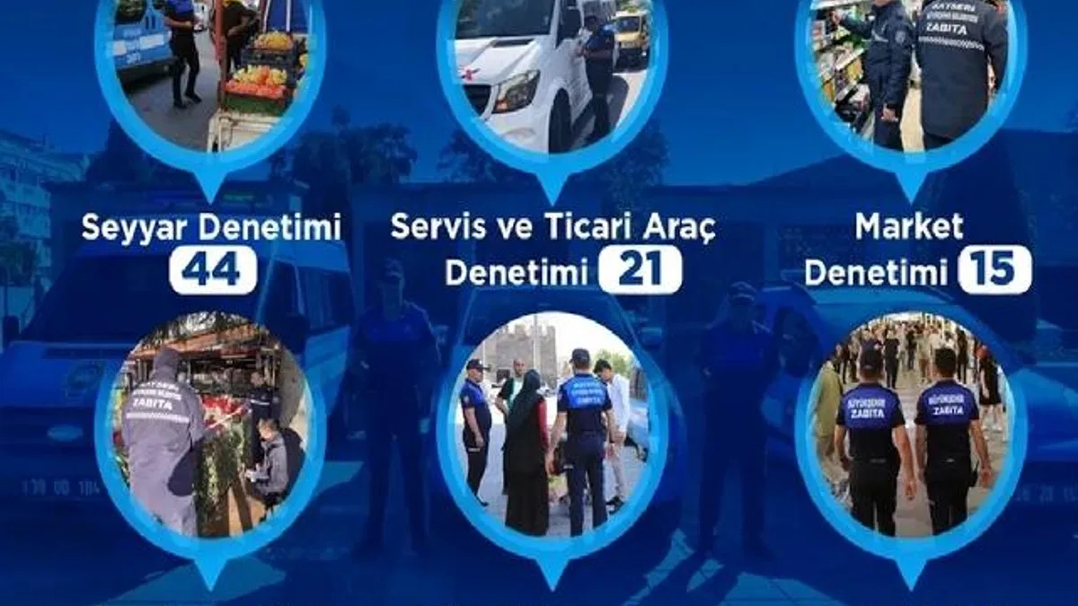 Kayseri zabıtasından yoğun denetim